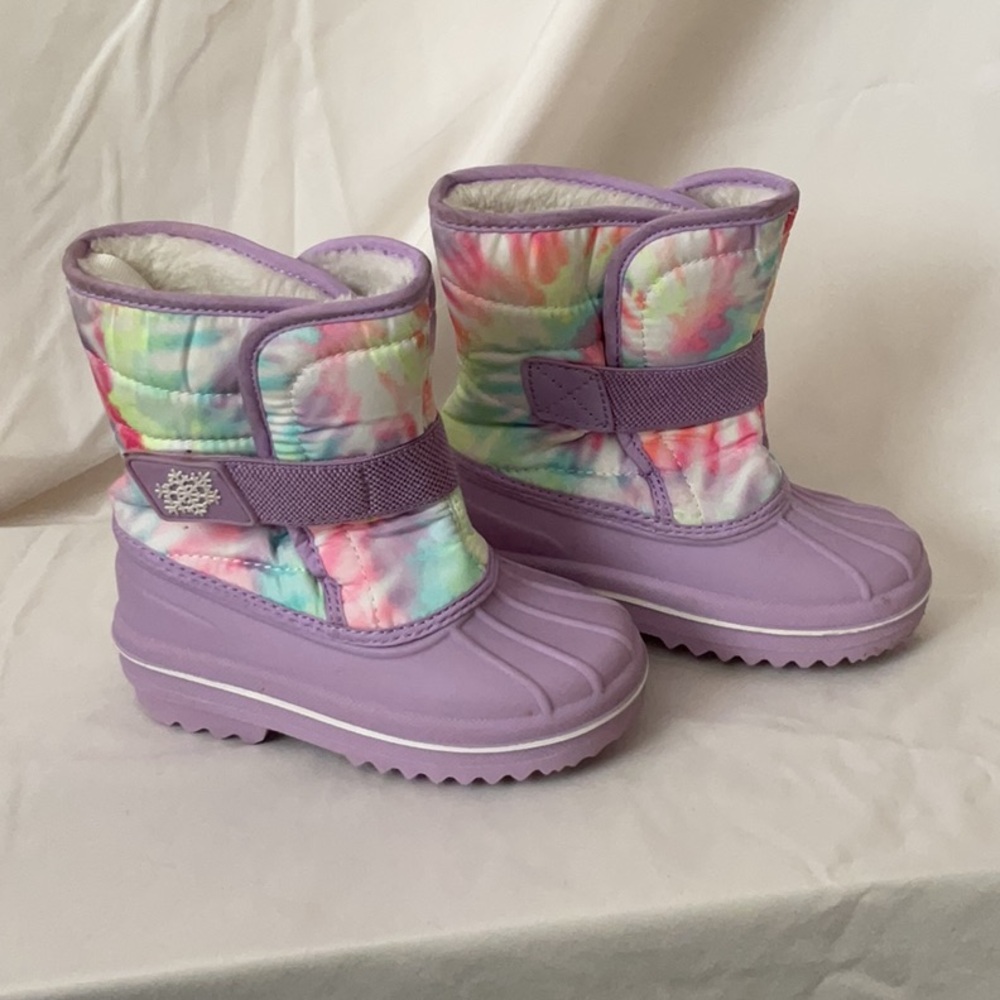 The Children’s Place Toddler Girls Print All Weather Boots - Purple - Toddler 7
